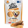 Let’s Bite Snack Chewbones Raw Hide And Cod Fish Skin Roulade 150 gr