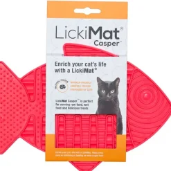 Lickimat Casper Plato Para Gato Rosado