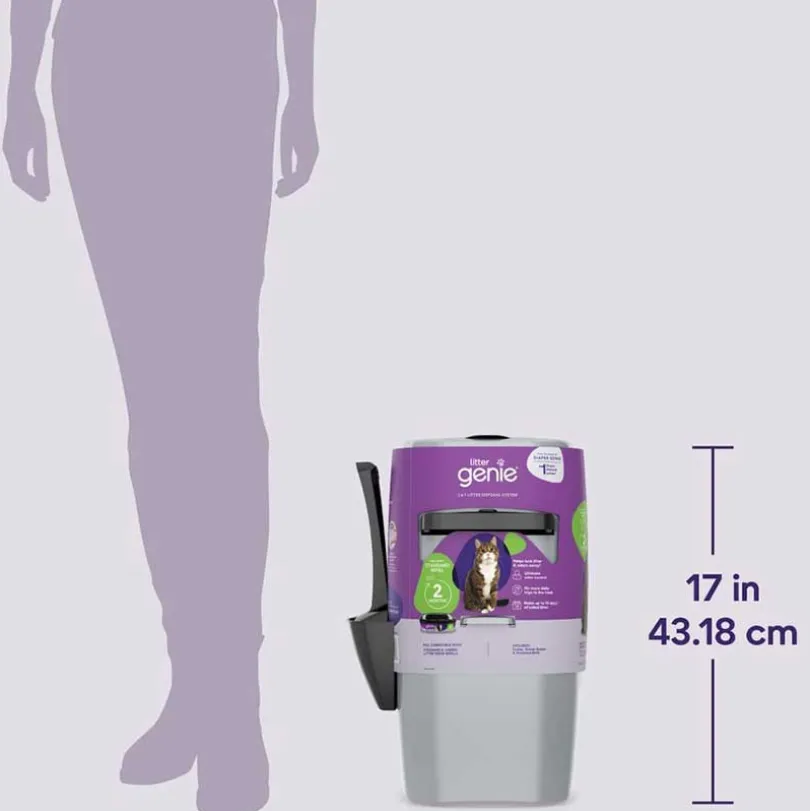 Litter Genie Pail Design Plus Basurero para arena sanitaria