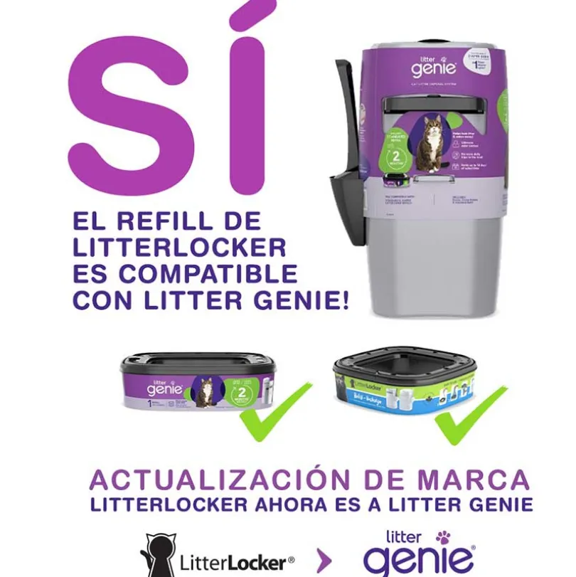 Litter Genie Pail Design Plus Basurero para arena sanitaria