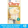 Mega Pack 48 Sobres Inaba Ciao Churu Atún Con Hojuelas de Bonito (192 Tubitos)