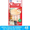 Mega Pack 48 Sobres Inaba Ciao Churu Atún Con Cangrejo (192 Tubitos)
