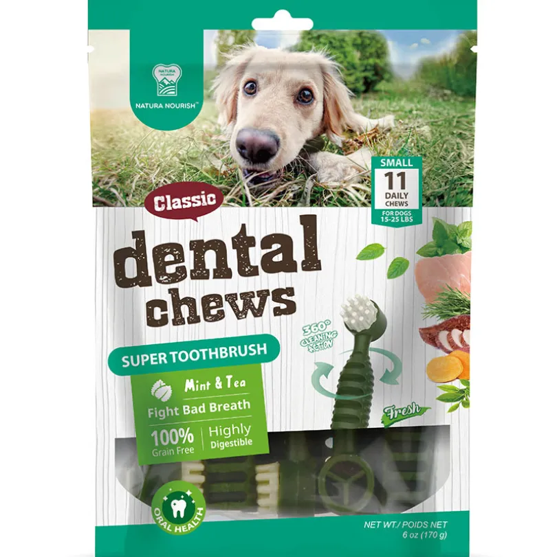 Natura Nourish Dental Chews Super Toothbrush Menta 170gr