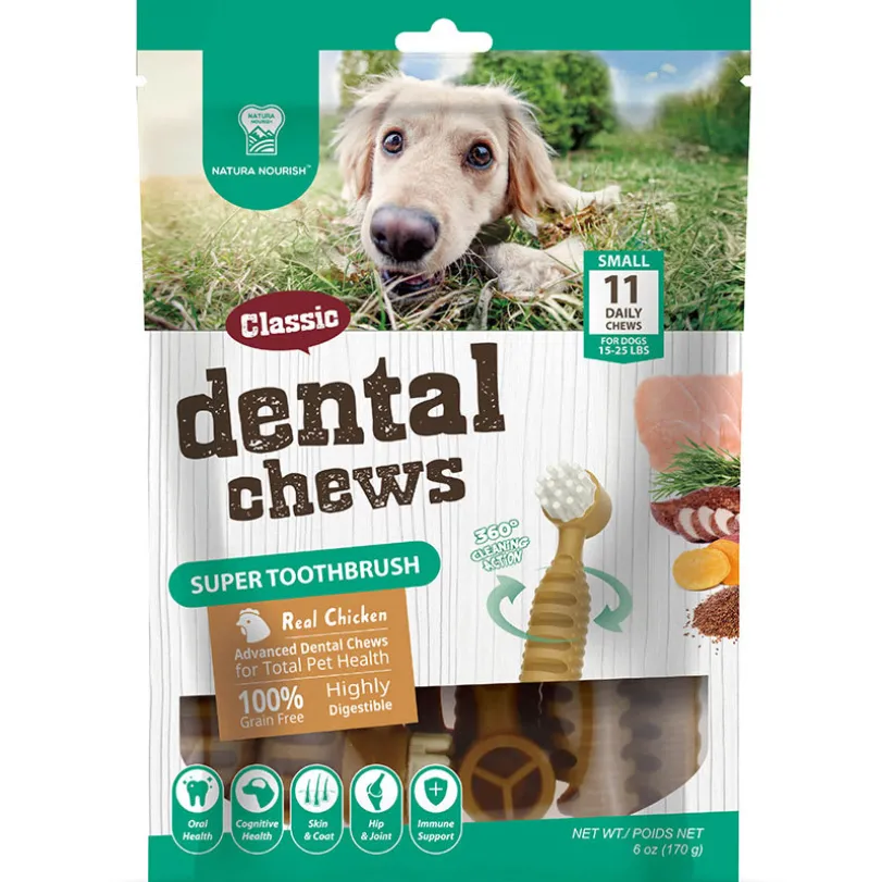 Natura Nourish Dental Chews Super Toothbrush Pollo 170gr