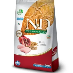 Natural and Delicious Ancestral Gatos Castrados Adultos Sabor Pollo 1.5kg