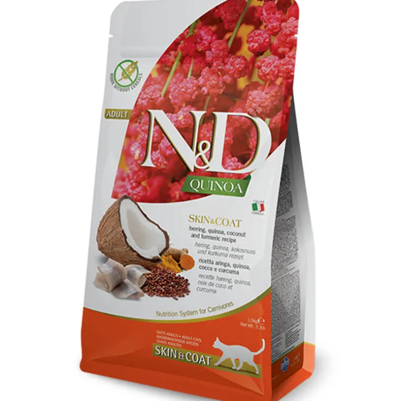 Natural and Delicious Quinoa Feline Skin Coat Arenque 1.5kg