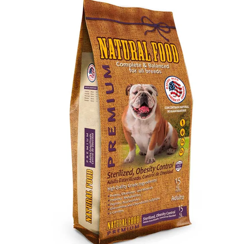 Natural Food Dog Sterilized, Obesity Control 15 kg