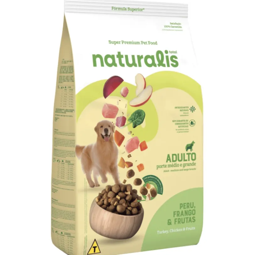 Naturalis Perro Adulto Pollo, Pavo y Frutas 12kg