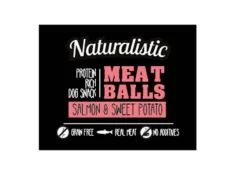 Naturalistic Dog Premium Meat Balls salmón & Sweet Potato 100gr