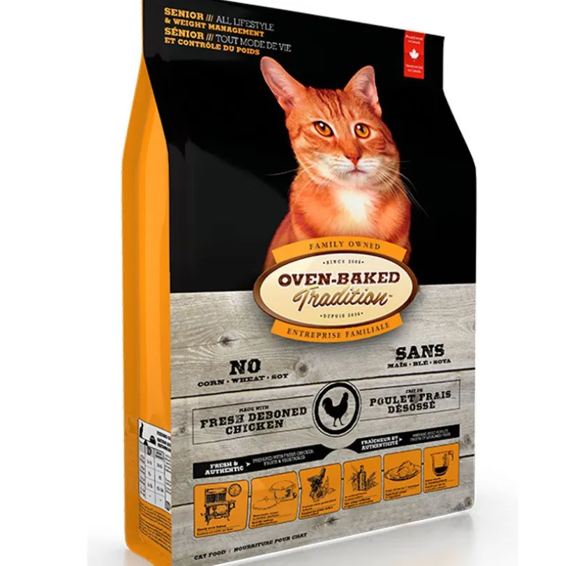 Oven Baked Cat Traditional Senior and Light Chicken 4.54kg