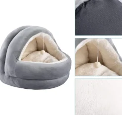 Pawise Cama Iglú Color Cafe para Gatos