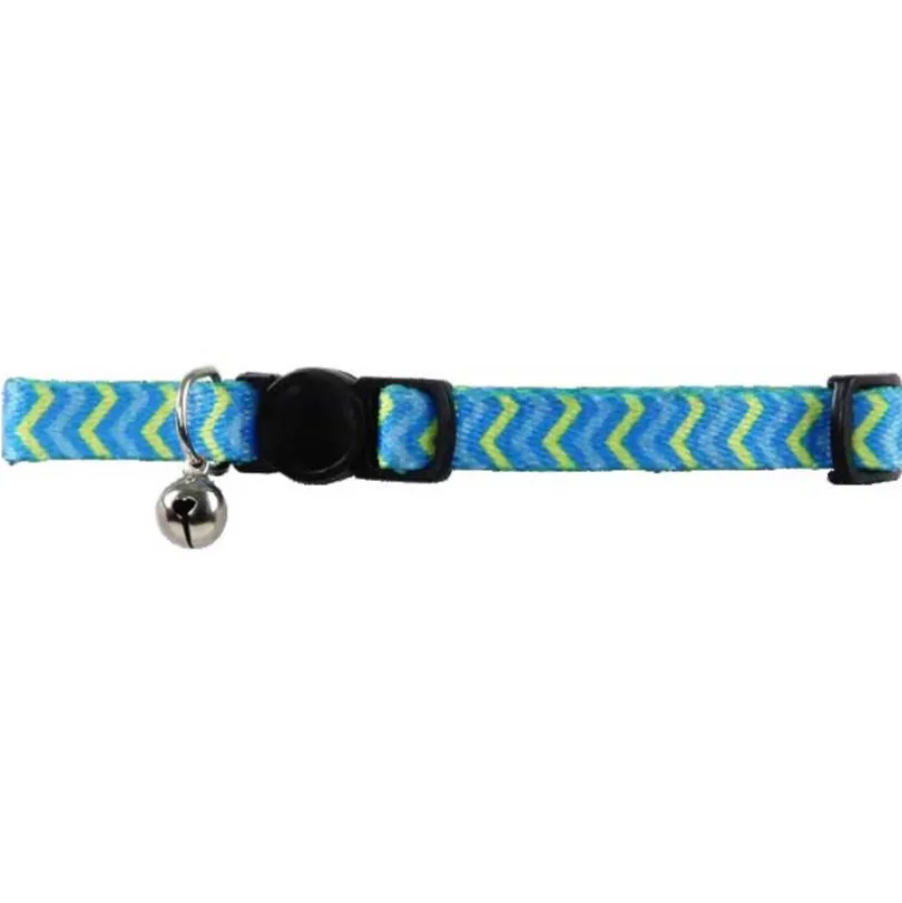 Pawise Collar Gato Color Azul con Ondas