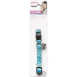 Pawise Collar Gato Color Azul con Ondas