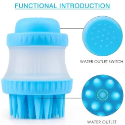 Pawise Pet Washer Cepillo de goma para baño