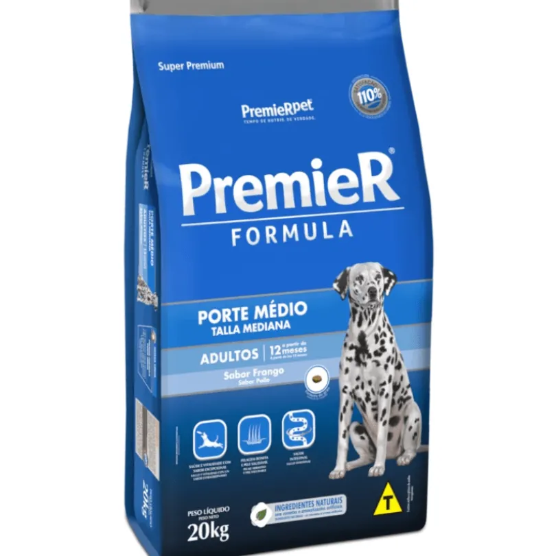 Premier Formula Perro Adulto Raza Mediana Pollo 20 kg
