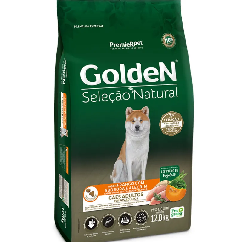 PremieR Golden para Perros Adultos Sabor Pollo, Calabaza y Romero 12kg
