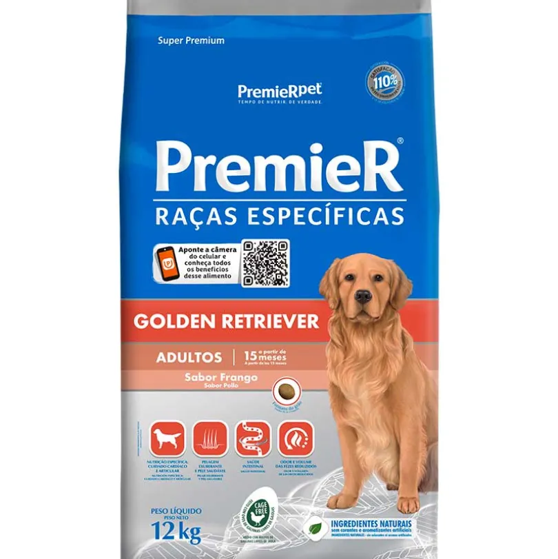 Premier Razas Específicas Golden Retriever Adultos Pollo 12kg