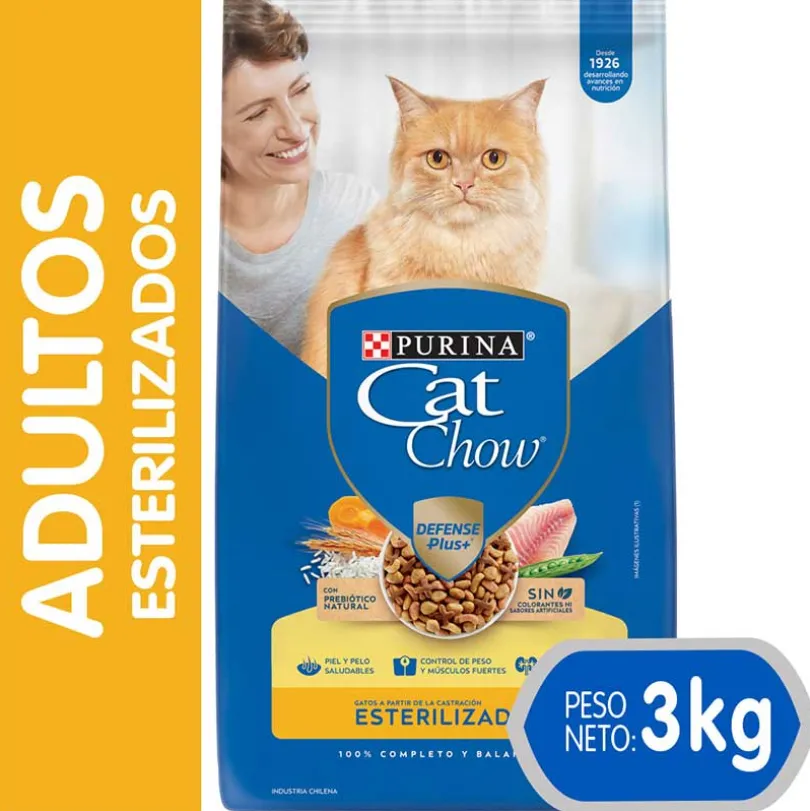 Purina Cat Chow Adultos Esterilizados con Defense Plus 3kg