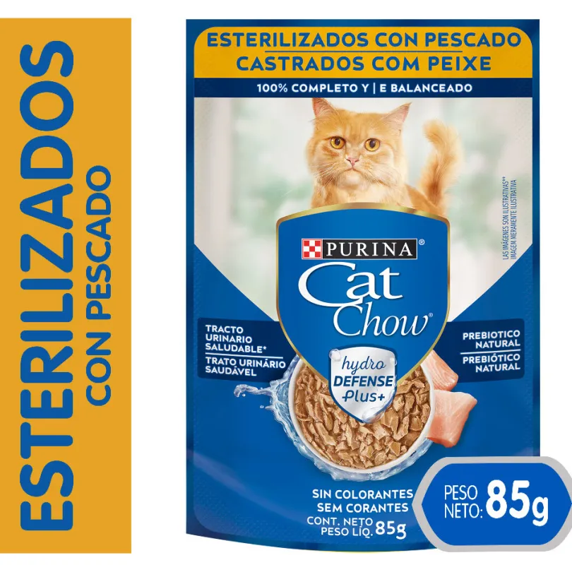 Purina Cat Chow Hydro Castrados Pescado 85gr