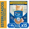 Purina Cat Chow Hydro Castrados Pescado 85gr PACK 15 Unidades