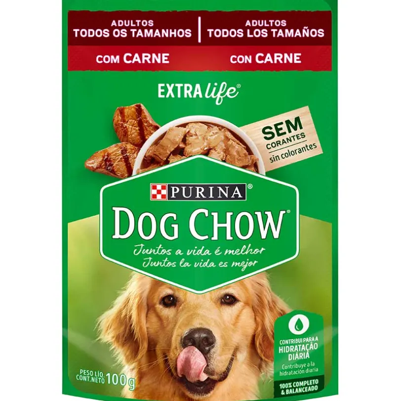 Purina Dog Chow Alimento Húmedo Adulto Carne 100gr