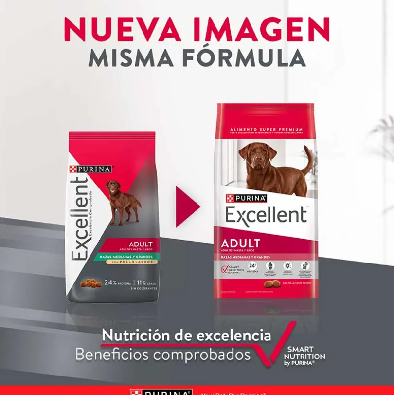 Purina Excellent Adult Chicken & Rice Medium & Large Breed 15kg