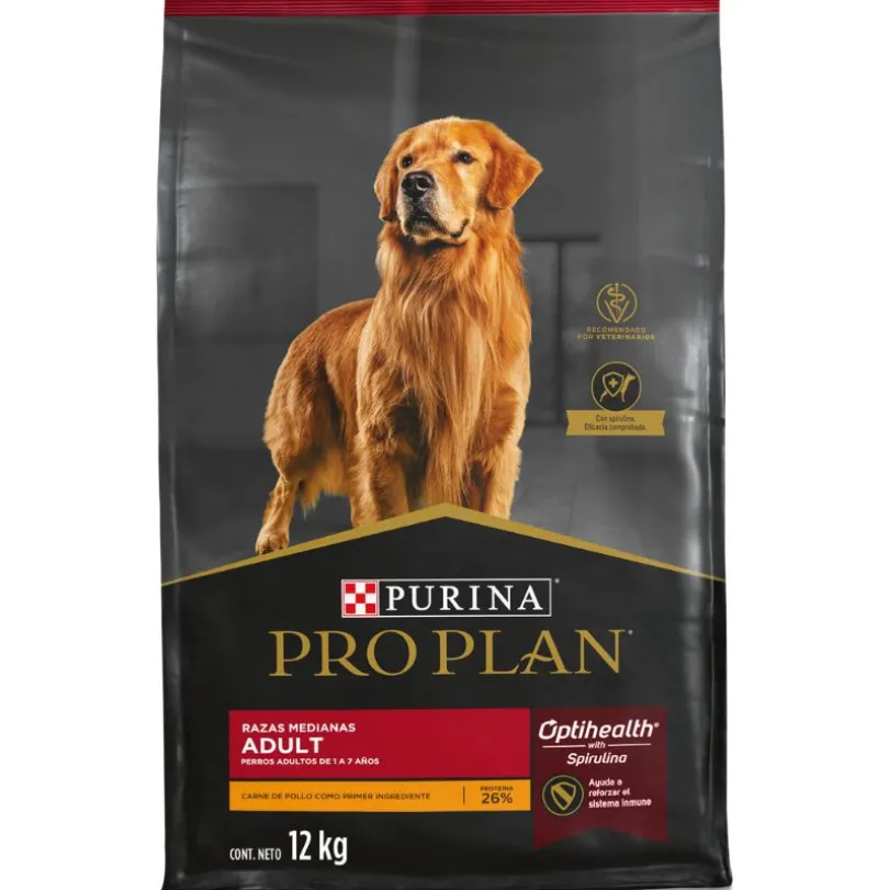 Purina Pro Plan Adult Razas Medianas Con Optihealth 12 kg
