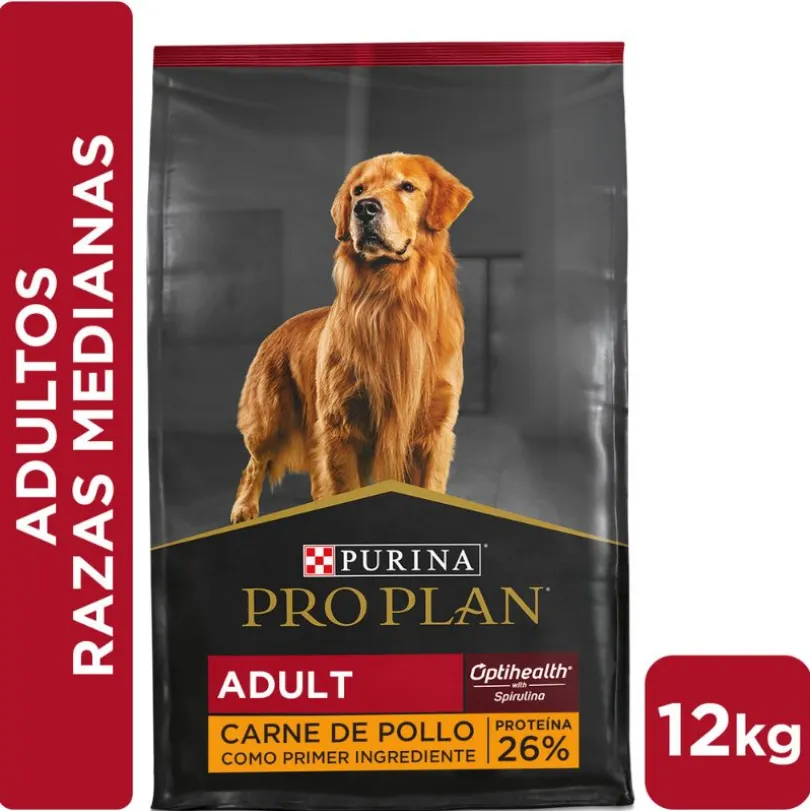 Purina Pro Plan Adult Razas Medianas Con Optihealth 12 kg