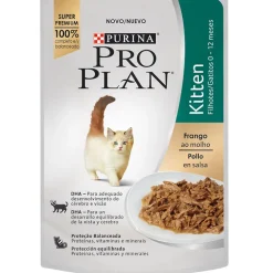 Purina Pro Plan Pouch Kitten Cat Pollo en Salsa 85gr Pack 15 unidades