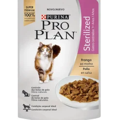 Purina Pro Plan Pouch Sterilized Cat Pollo en Salsa 85gr Pack 15 unidades