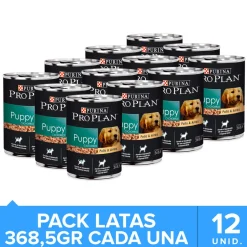 Purina Pro Plan Puppy Lata 368.5gr Pack 12 Unidades