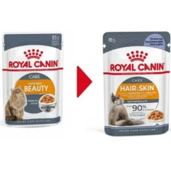 Royal Canin Gato Adulto Hair & Skin (Intense Beauty) Pouch 85gr x 12 unidades