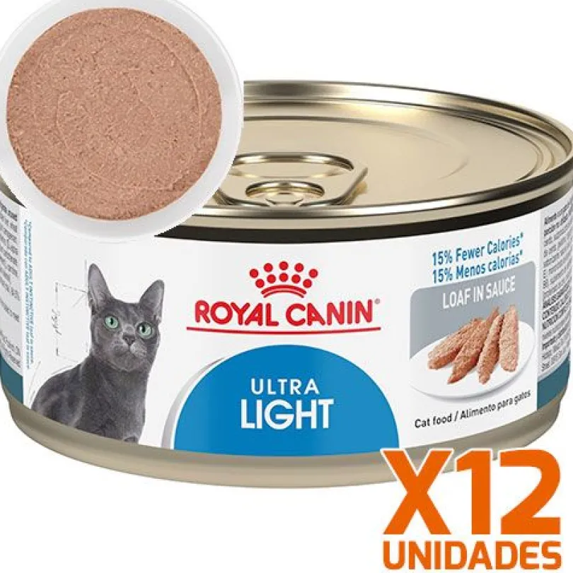 Royal Canin Latas Gato Ultra Light Pate (Weigth Care) 145Gr Pack 12 Unidades