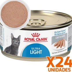 Royal Canin Latas Gato Ultra Light Pate (Weigth Care) 145Gr Pack 24 Unidades