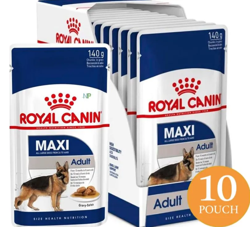 Royal Canin Maxi Adulto Pouch 140gr x 10 unidades