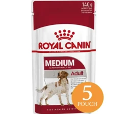 Royal Canin Medium Adulto Pouch 140gr x 5 unidades