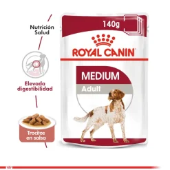 Royal Canin Medium Adulto Pouch 140gr x 5 unidades