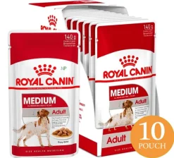 Royal Canin Medium Adulto Pouch 140gr x 10 unidades