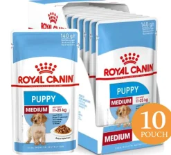 Royal Canin Medium Puppy Pouch Pack 10 Unidades
