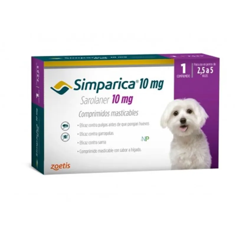 Simparica 2.5 a 5kg 1 Comprimido