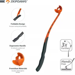 Skipdawg Lanzador de pelotas con pelota
