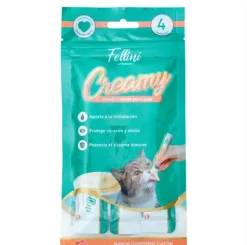 SNACK GATO FELLINI CREAMY CANGREJO Y ATÚN 60 gr