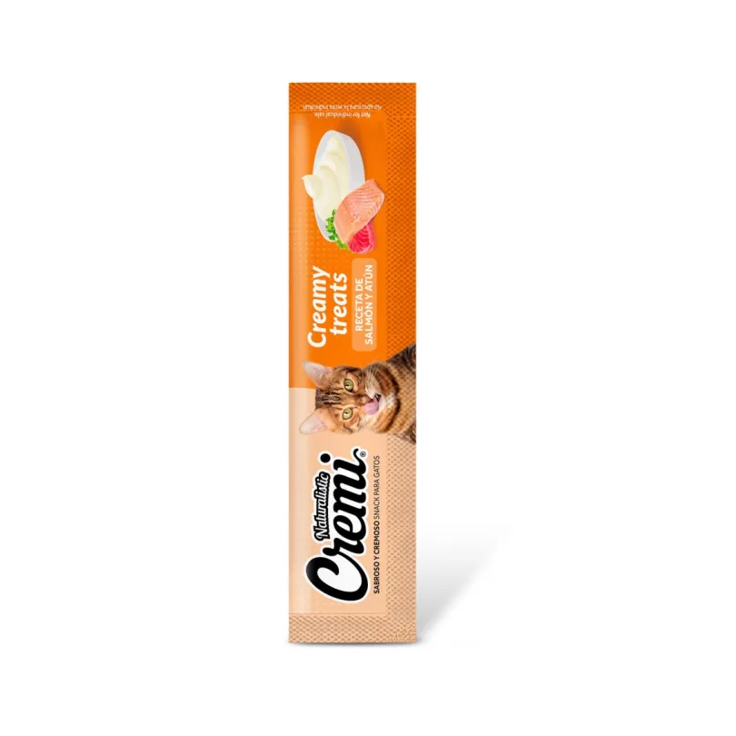 SNACK GATO NATURALISTIC CREMI SALMON & ATUN 60 GRS