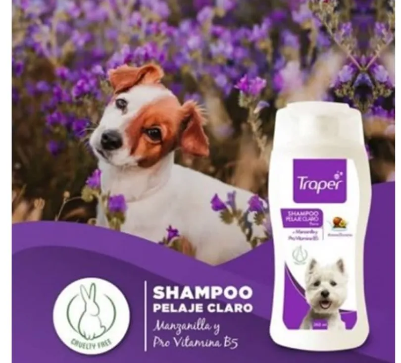 Traper Shampoo para Pelajes Claros 260ml