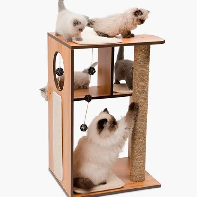 Vesper Box Large Walnut Rascador para Gatos