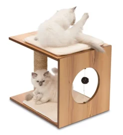 Vesper Sool Walnut Rascador para gatos