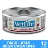Vet Life Cat Gastro Intestinal Lata 85gr Pack 12 Unidades