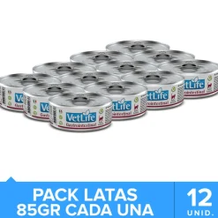 Vet Life Cat Gastro Intestinal Lata 85gr Pack 12 Unidades