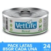 Vet Life Cat Renal Lata 85gr PACK 24 Unidades