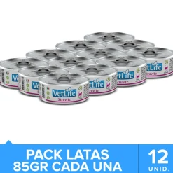 Vet Life Cat Urinary Struvite Lata 85gr Pack 12 Unidades